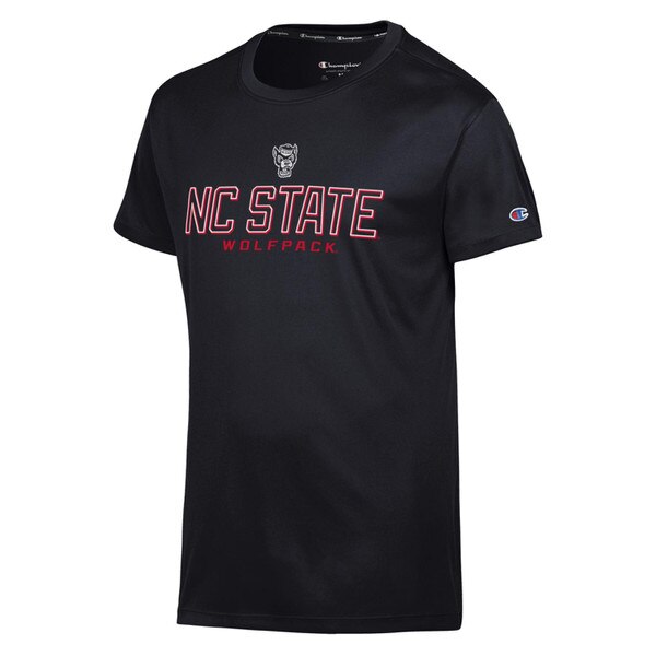 Black Short Sleeve Poly Tee - Wolfh